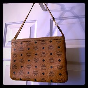 MCM Cognac Clutch